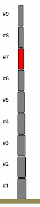 Ersatzsegment #7, 40mm (10m P Mast)