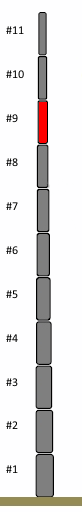 Spare segment #9, 40mm (18m mast)