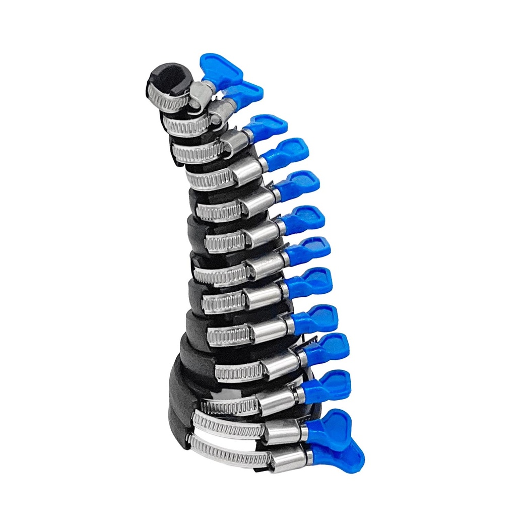 Kompletter 14m Satz gestapelt