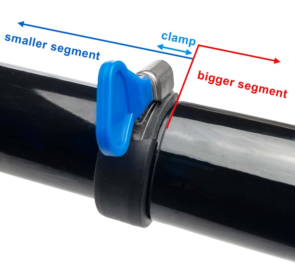 Vorgefertigter Knauf-Schellen-Satz für 12m HD Fiberglas Mast