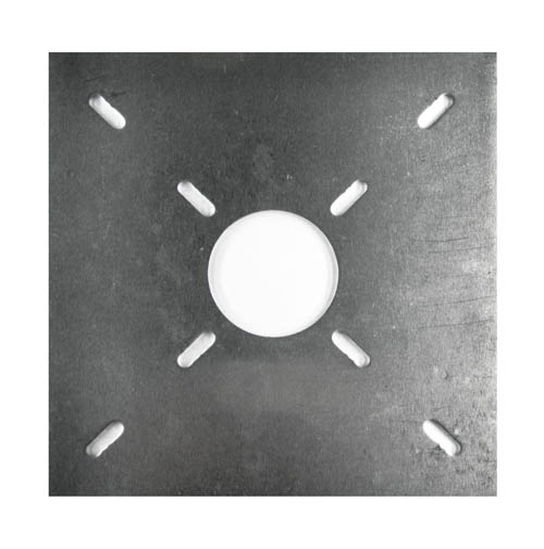 Aluminiumblech Platte,  (Mittelkreuz für Yagi)