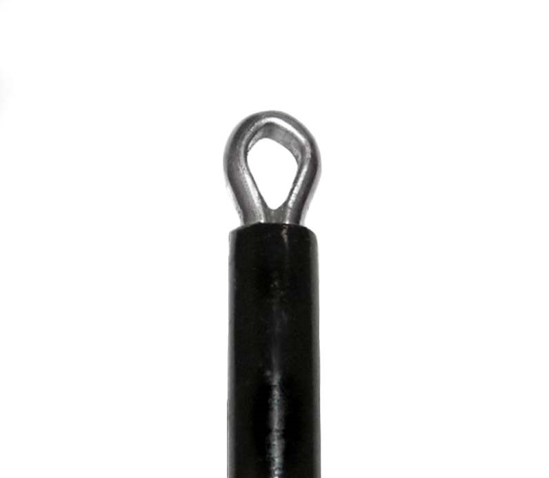 Spitzensegment (mit eingeklebter V2A Öse) vom 12m HD und 14m HD Fiberglas Mast