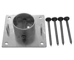 [BMA002] Baseplate kit of galv. steel (incl. 4 ground stakes)
