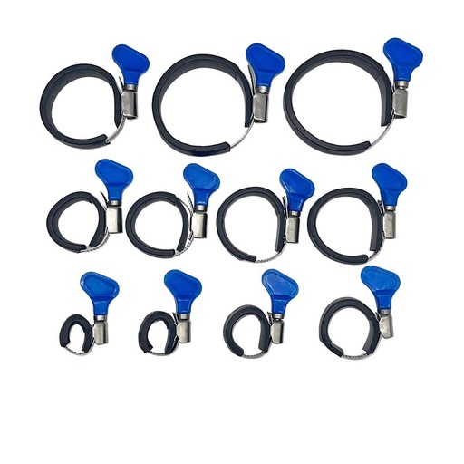 [PMF18-KV] Vorgefertigter Knauf-Schellen-Satz für 18m Fiberglas Mast