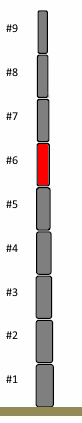 Ersatzsegment #6, 45mm (10m P Mast)