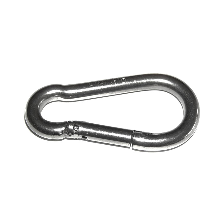 Karabiner, verzinkt (6x60mm)