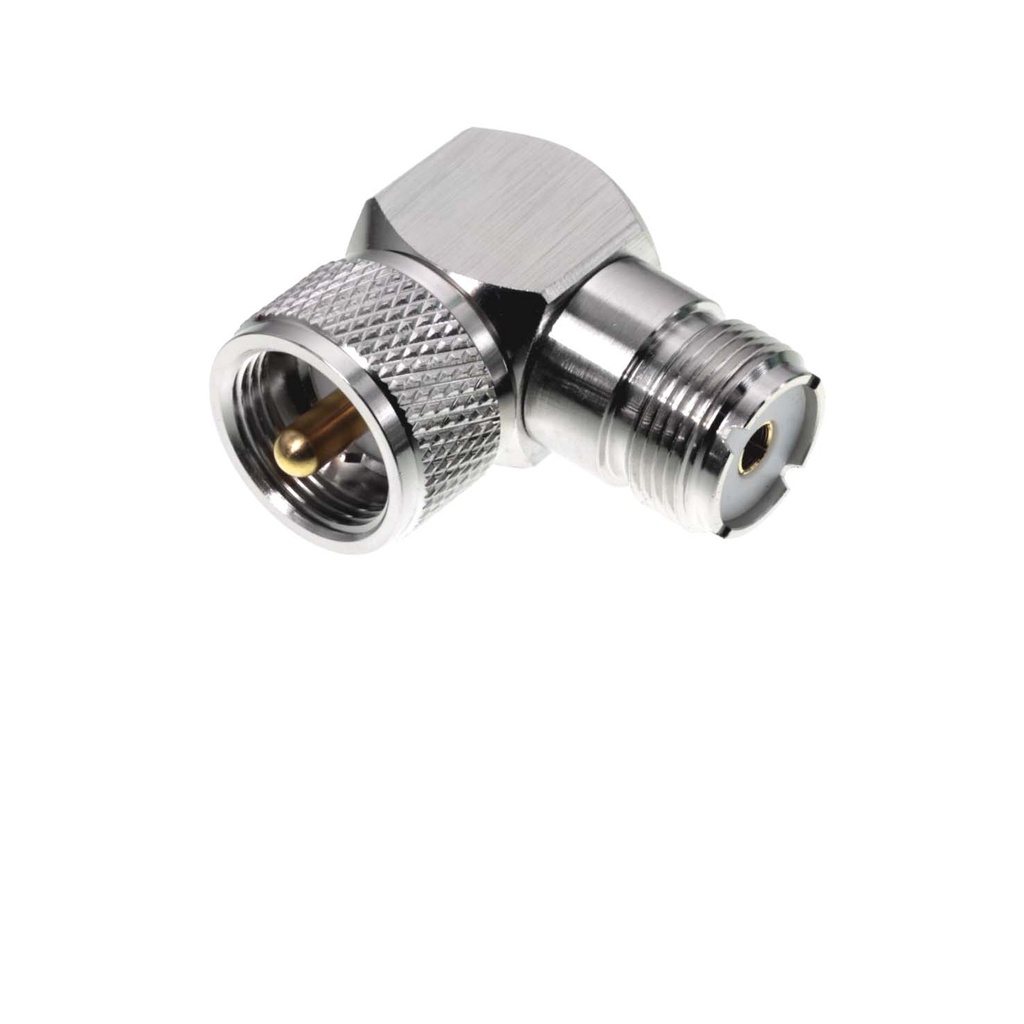 Angle adapter for coaxial cable (M 359 TG UHF)