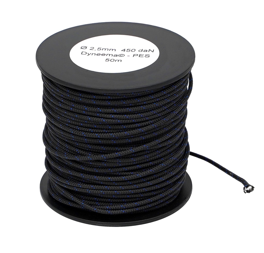 DYNEEMA 2,5mm Ø Abspannseil (50m Rolle)