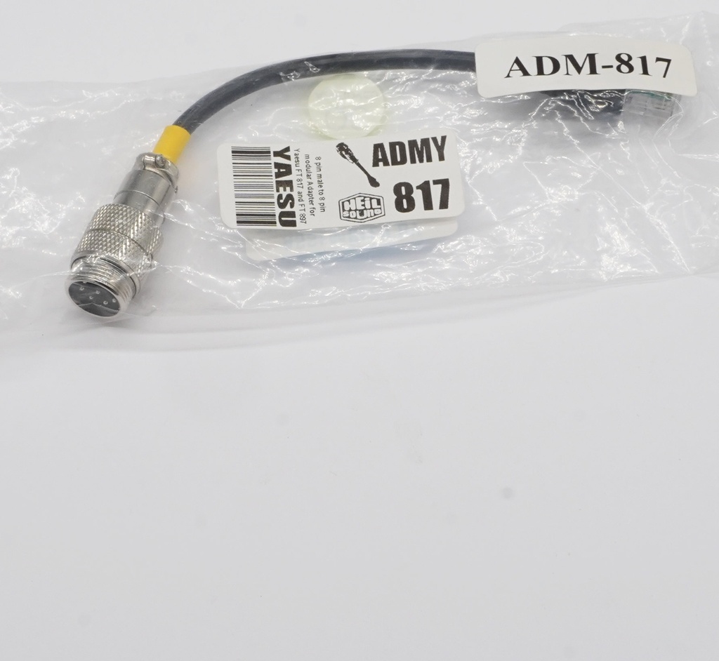 single remnant item HEIL Sound ADM-817 adapter cable (Yaesu 8-pin round / 8-pin Modular - RJ-45)