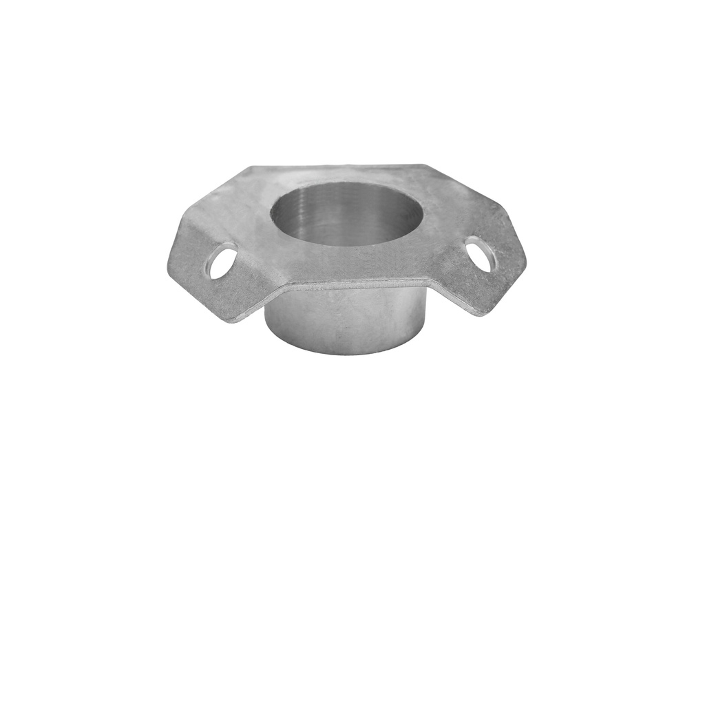 Special 3-point guying plate with welded sleeve for 30 mm tubes