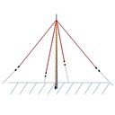 [VAK001] 160m Vertical, Wire Antenna Kit including 18m fiberglass pole