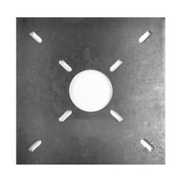 [PA055] Aluminiumblech Platte,  (Mittelkreuz für Yagi)