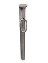 [ASA00002] Galvanized steel ground peg (330mm long incl. chain link)
