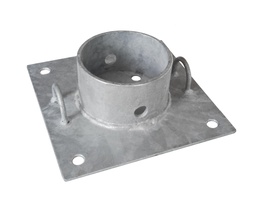 [BMA001] Bare Baseplate/Groundplate for alumasts of galvanized steel (no accessories)
