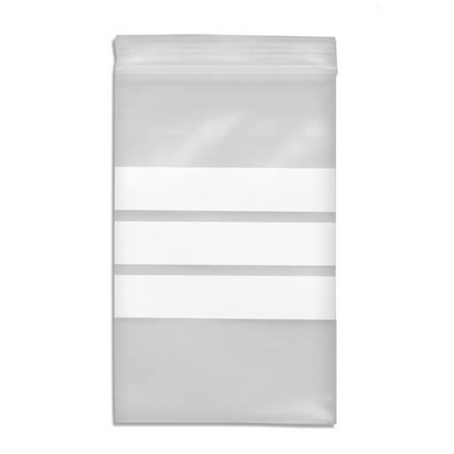 [VP0] Druckverschlußbeutel ZIP Winzig mit Schriftfeld 70x100mm Stärke: 90µm
