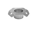 [SP-ABH40] Special 3-point guying plate with welded sleeve for 40 mm tubes