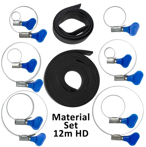 [PMF1250-K] Bausatz Knauf-Schellen für 12m HD Fiberglas Mast